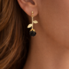 Aretes Colgantes en forma de rosa