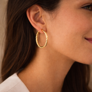 Gold earrings for women