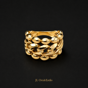 Anillo para Damas Forma de Cadena 10K talla 7