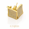 Aretes Cuadrados para Caballeros en 14K