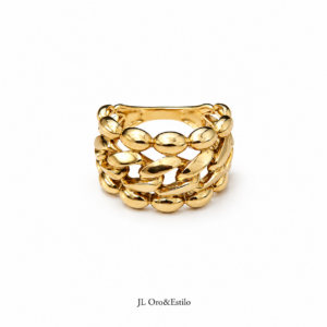 Anillo para Damas Forma de Cadena 10K talla 7